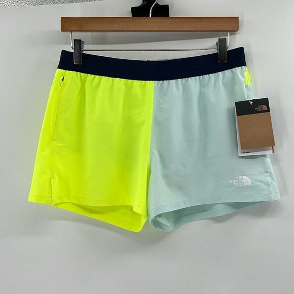 The North Face Pants - The North Face Women's Wander Short - Neon Yellow/Navy/Lt Blue - M - NWT